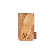 Lot 24 Mini couverts 2 en 1 - BAMBU