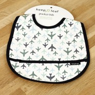 Bavoir coton enduit BIO - AVIONS - Keep Leaf