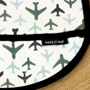Bavoir coton enduit BIO - AVIONS - Keep Leaf