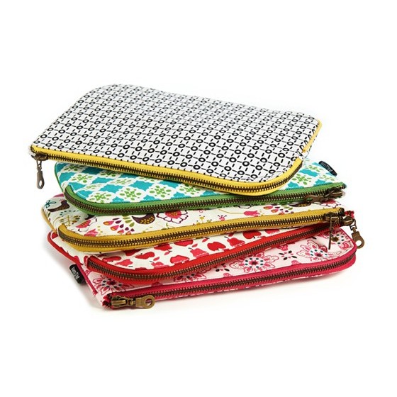 Trousse coton bio - GREEN FLOWER - Keep Leaf