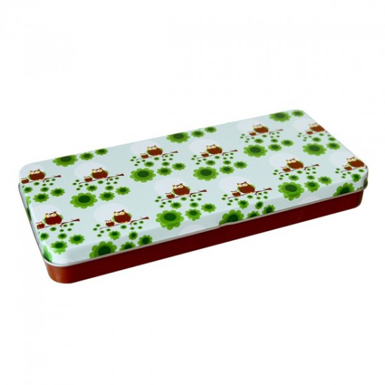 Plumier - boite à couverts - FLEURS ROSES