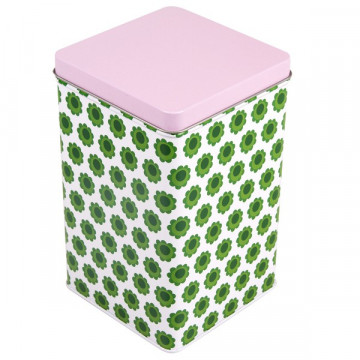 Boite thé ou café - FLEURS ROUGES - Blafre