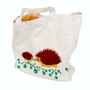 Grand sac tissu - HIBOU VIOLET - Blafre