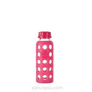 Bouteille en verre 250 ml - FRAMBOISE - LIFEFACTORY