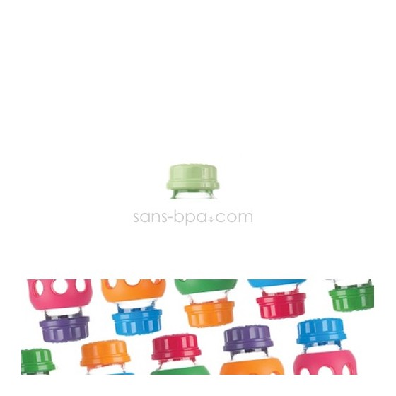 1 capuchon ORANGE pour biberons 120-250 ml - LIFEFACTORY