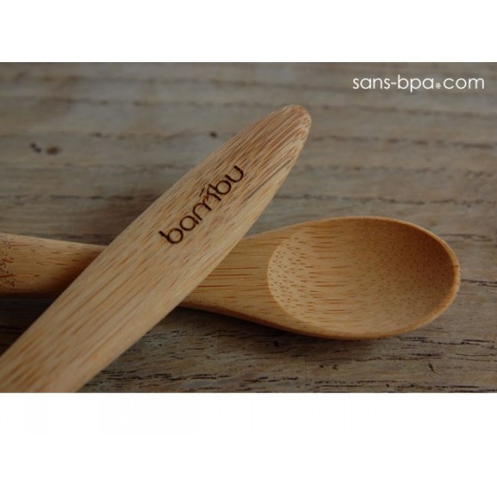 Lot de 2 cuillères bébé en bambou de BAMBU (6m+)