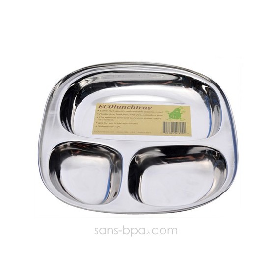 Plateau repas inox Kids