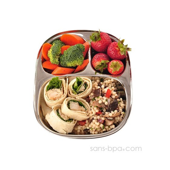 Plateau repas inox Kids