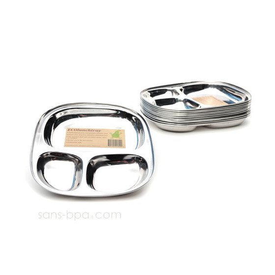 Plateau repas inox Kids