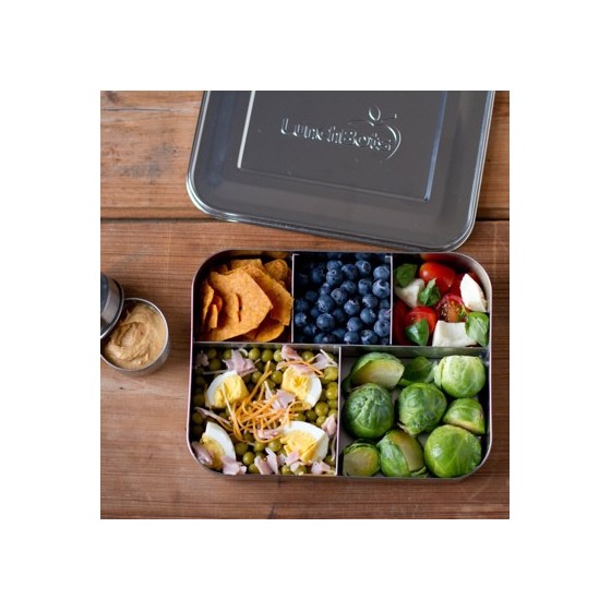 Boite 3 compartiments 100% inox TRIO XL