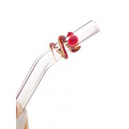 Paille verre Enfant Courbe Courte BOYS vert