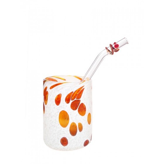 Paille verre Enfant Courbe Courte BOYS vert