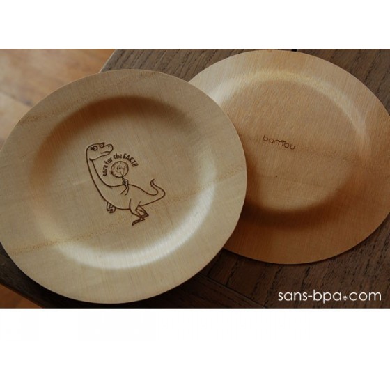 Assiette enfant 100% bambou de BAMBU