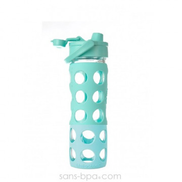 Bouteille verre 475ml FLIP Turquoise 2