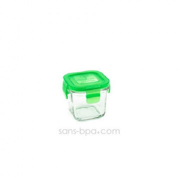 Contenant verre Wean Cube 120ml - Green