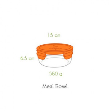 Contenant verre Meal Bowl 720ml - Framboise 2