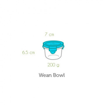 Contenant verre Wean Bowl 165ml - Framboise 2