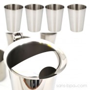 Pichet et ses 4 verres inox
