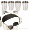 Pichet et ses 4 verres inox