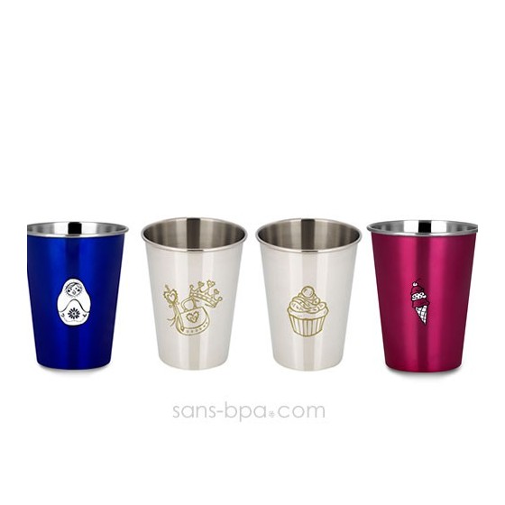 Lot 4 verres CupCake - Glace - Babouchka - DressUp