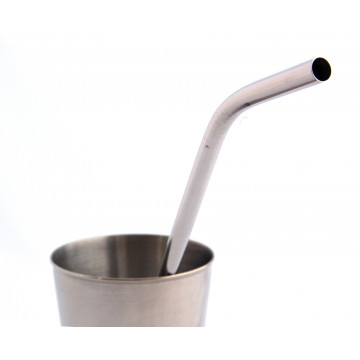 Lot 4 pailles inox COURTES 2