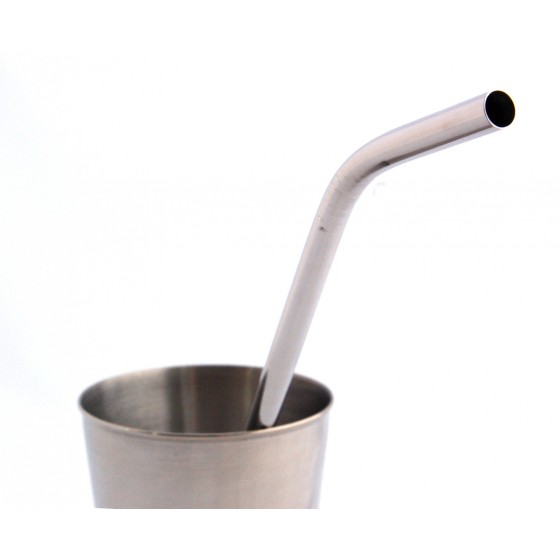 Lot 4 pailles inox COURTES