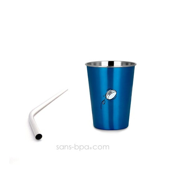 Verre Dress Up & sa paille inox