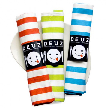 Serviette de table Napkid Vert Anis BIO 2