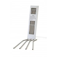 Lot 4 pailles en inox - Modèle long- ONYX