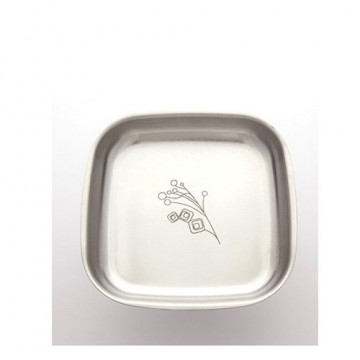 Assiette inox 16 cm BRIN DE NATURE