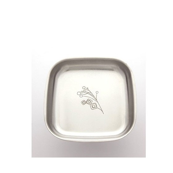 Assiette inox 16 cm BRIN DE NATURE