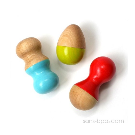 Mini Maracas bois BIO - CIRCUS