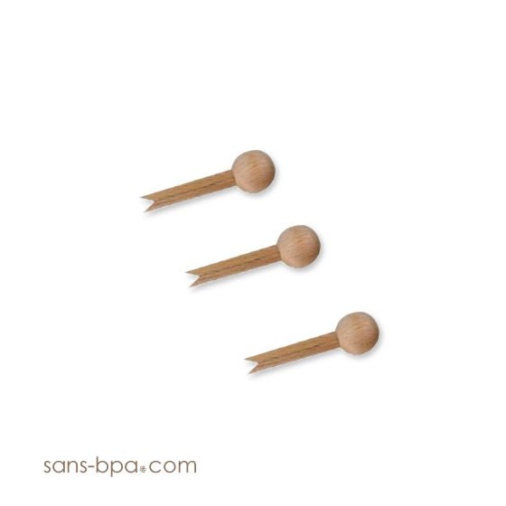 3 pinces en bois Pince-mi