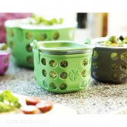 Boite repas verre gainé Médium - Mandarine