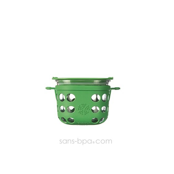 Boite repas verre gainé Médium - Mandarine