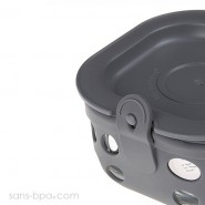 Boite repas verre gainé Médium - Cassis