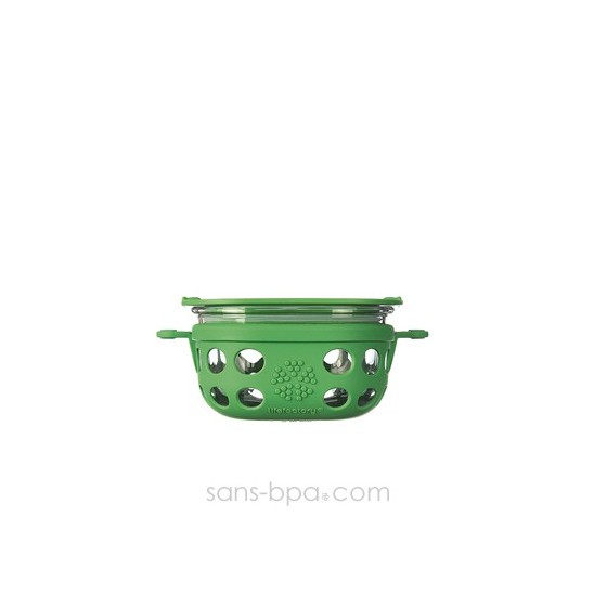 Boite repas verre gainé Small - Mandarine