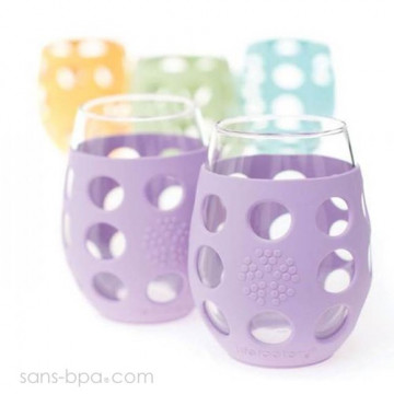 Lot 2 Verres gainés 325ml - Anis 2