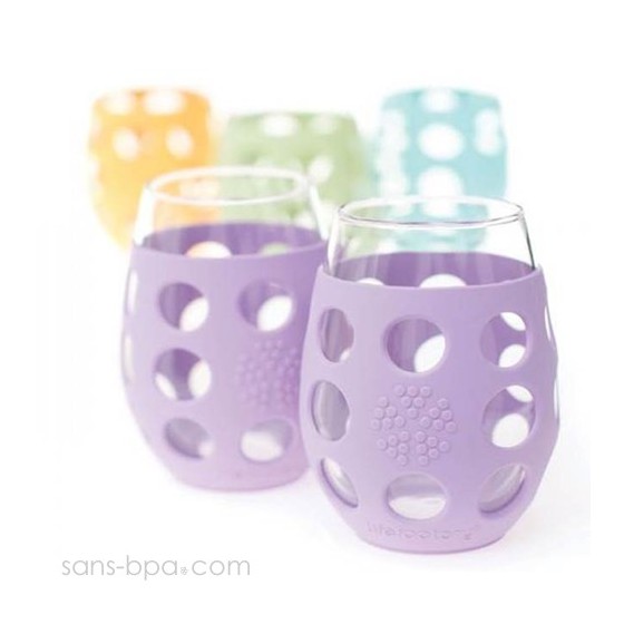 Lot 2 Verres gainés 325ml - Menthe