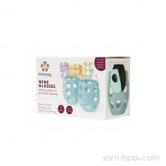 Lot 2 Verres gainés 325ml - Menthe