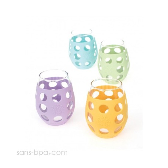 Lot 2 Verres gainés 325ml - Lila