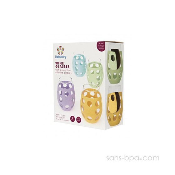 Lot 2 Verres gainés 325ml - Lila
