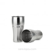  Lot 2 Verres inox SODA 375ml