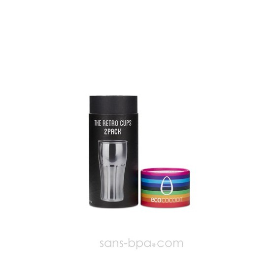  Lot 2 Verres inox SODA 375ml