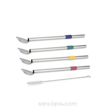  Lot 4 cuillères pailles - GELATI