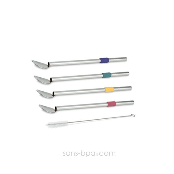  Lot 4 cuillères pailles - GELATI 