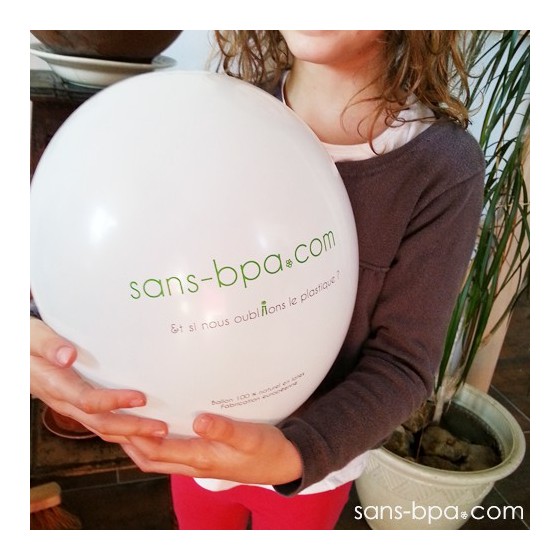 Lot 20 ballons latex naturel - sans-bpa.com