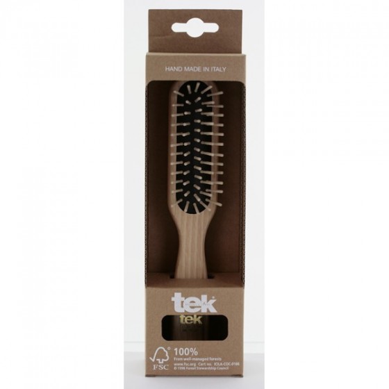 Brosse à cheveux Ovale - Bois & caoutchouc - Tek