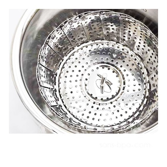 Panier vapeur marguerite inox
