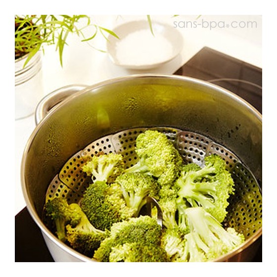 Panier vapeur marguerite inox